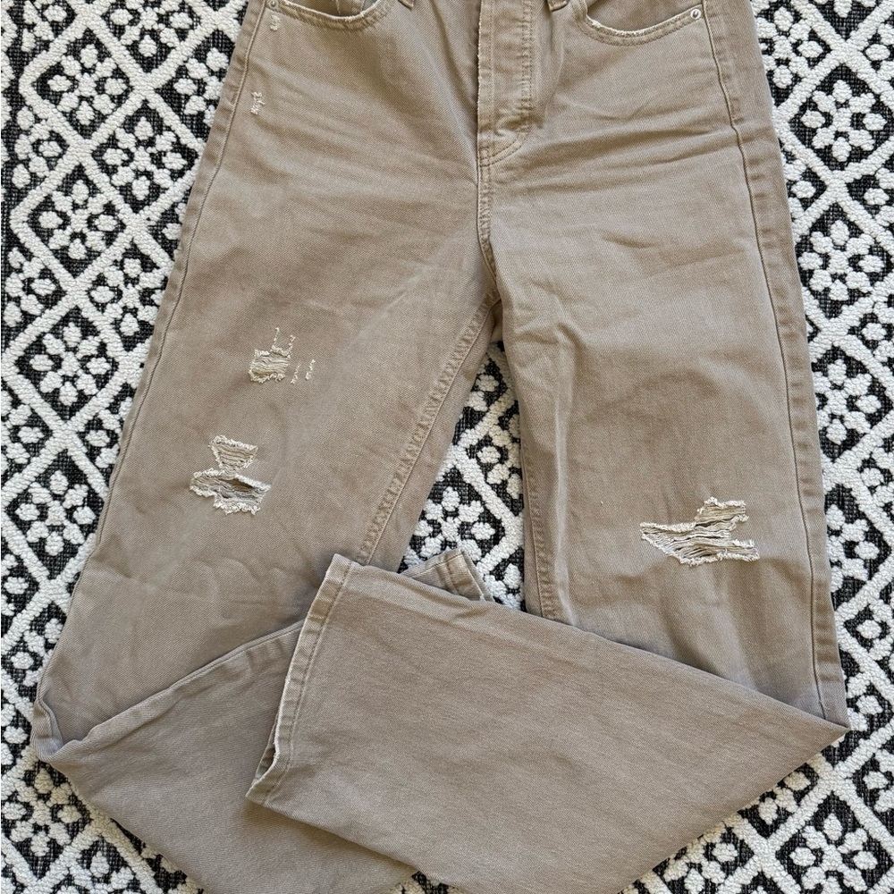 High Rise Jeans tan/ corduroy - Picture 3 of 4